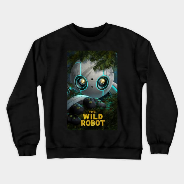 THE WILD ROBOT Crewneck Sweatshirt by BrunoMaxey